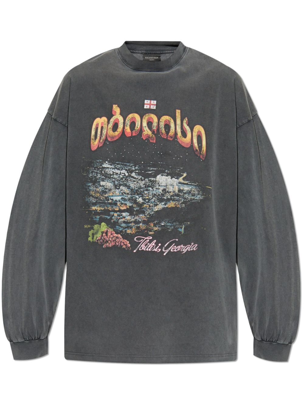 Balenciaga Tbilisi T恤 - 黑色