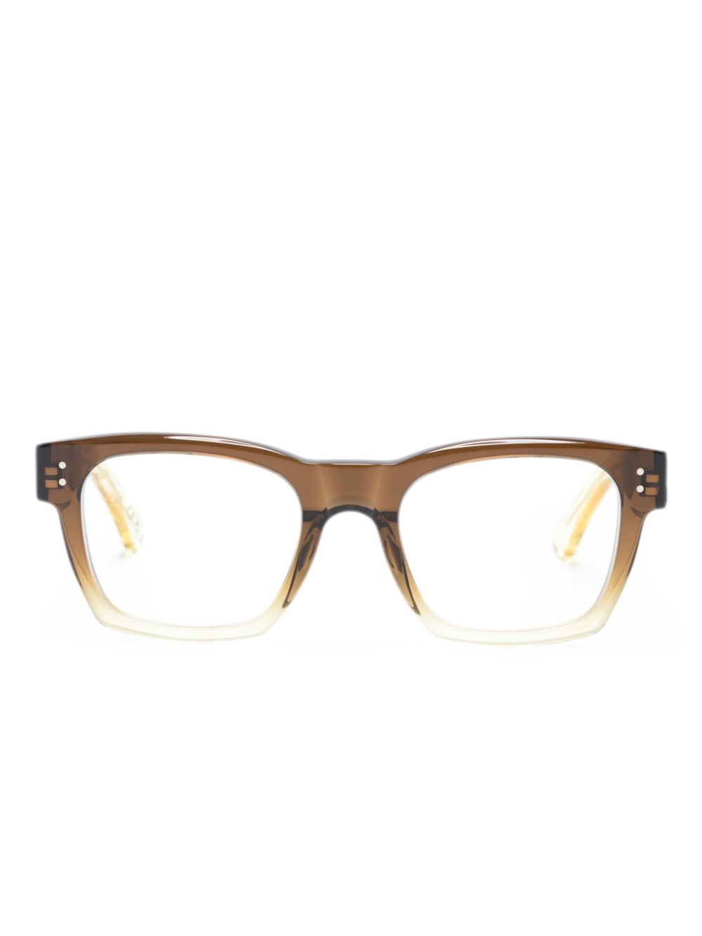 Marni Eyewear Abiod 方框眼镜 - 黄色