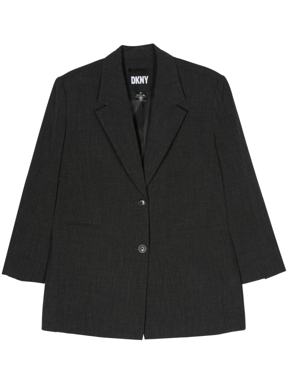 DKNY 混色斜纹布西装夹克 - 灰色