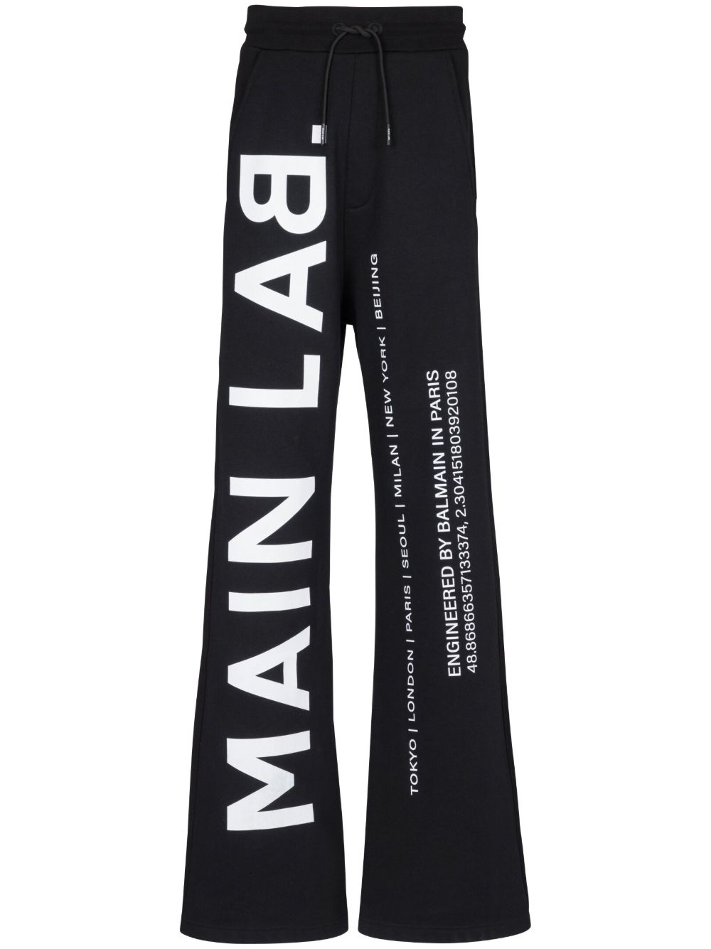 Balmain Main Lab 运动裤 - 黑色