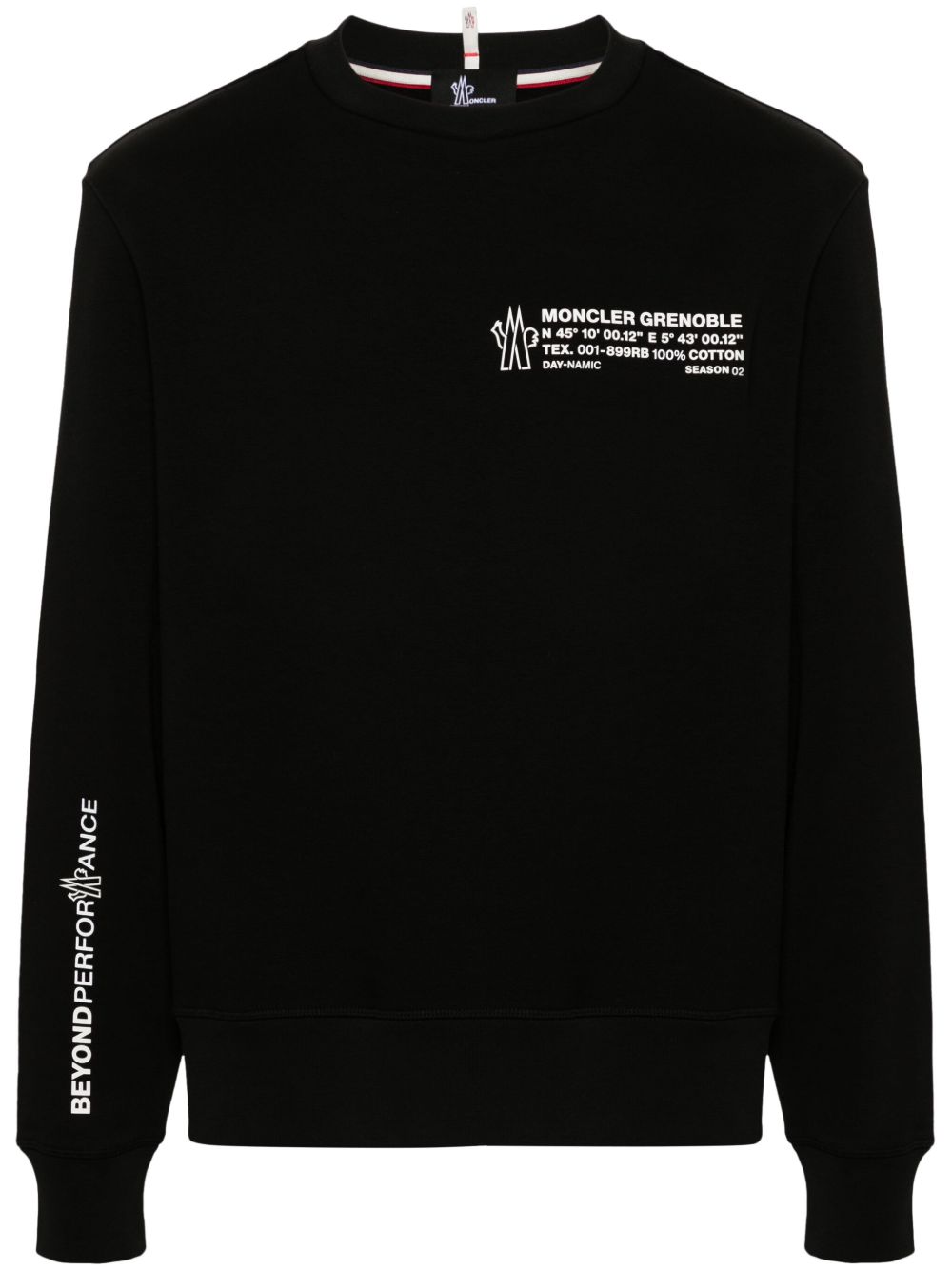 Moncler Grenoble logo印花卫衣 - 黑色