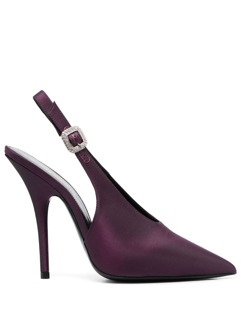Saint Laurent Yasmeen 裹踝高跟鞋 - 紫色