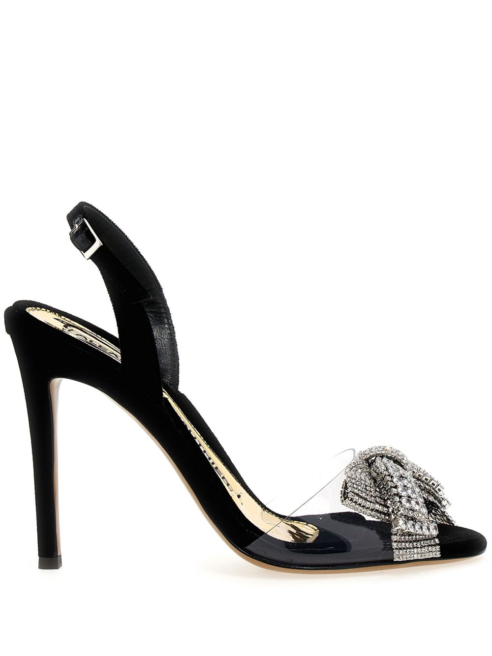Alexandre Vauthier 蝴蝶结细节高跟凉鞋（11厘米） - 黑色