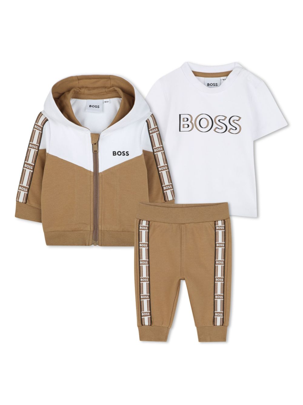 BOSS Kidswear 双色运动套装 - 中性色