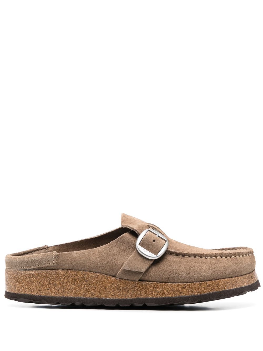 Birkenstock 扣环开合绒面皮穆勒鞋 - 中性色