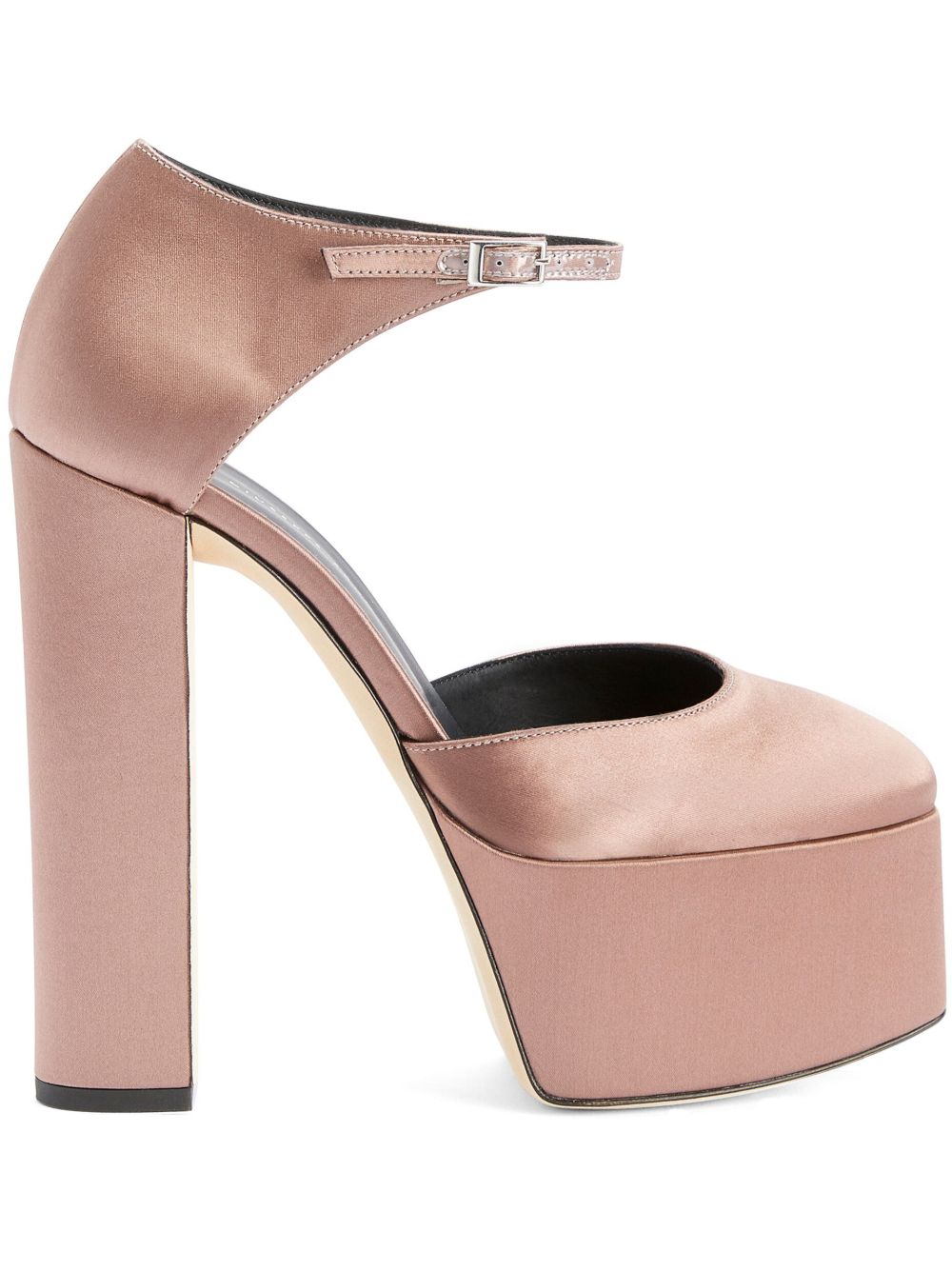Giuseppe Zanotti Bebe 缎面高跟鞋 - 粉色