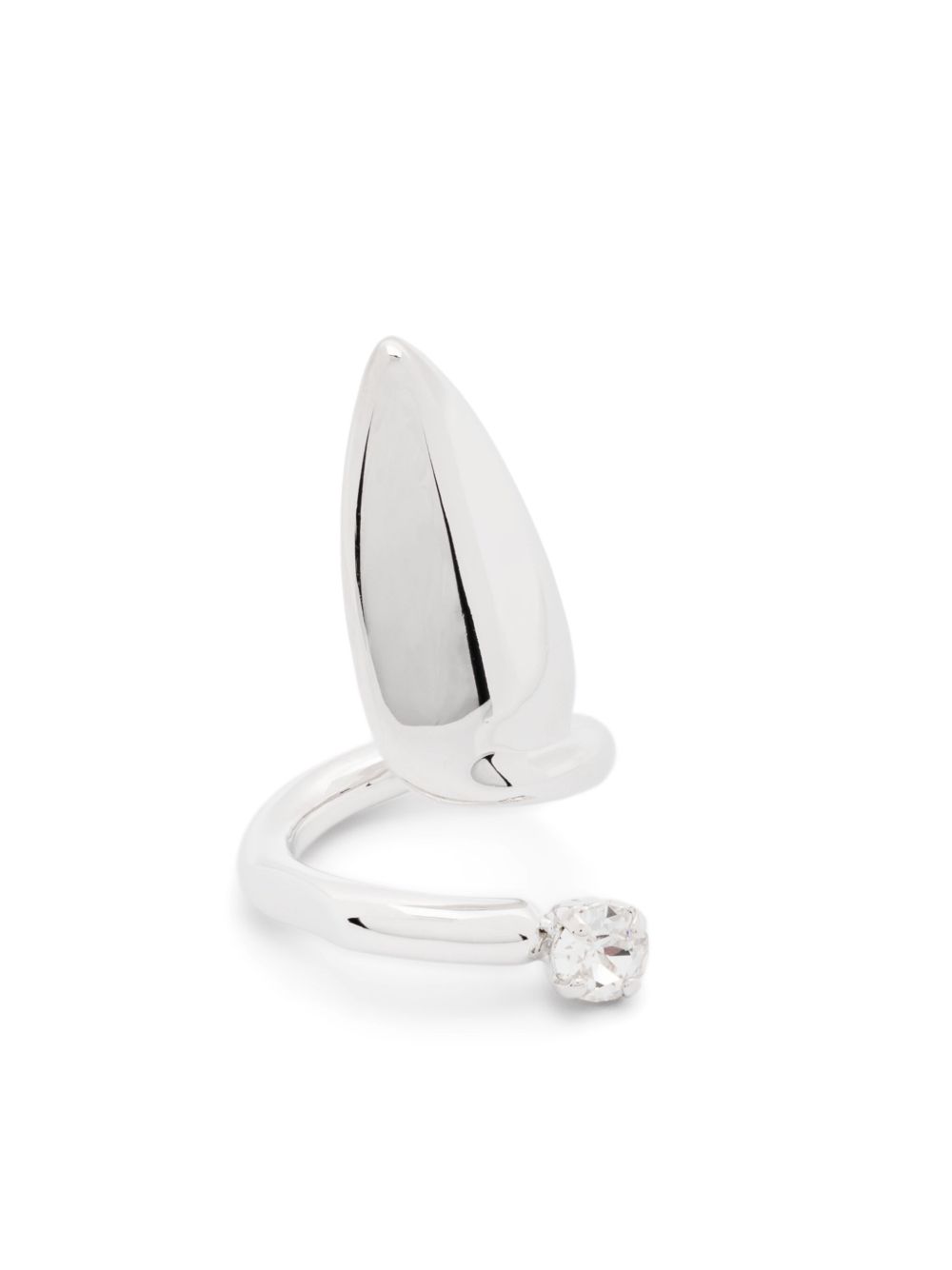 Justine Clenquet Luce Nail 戒指 - 银色