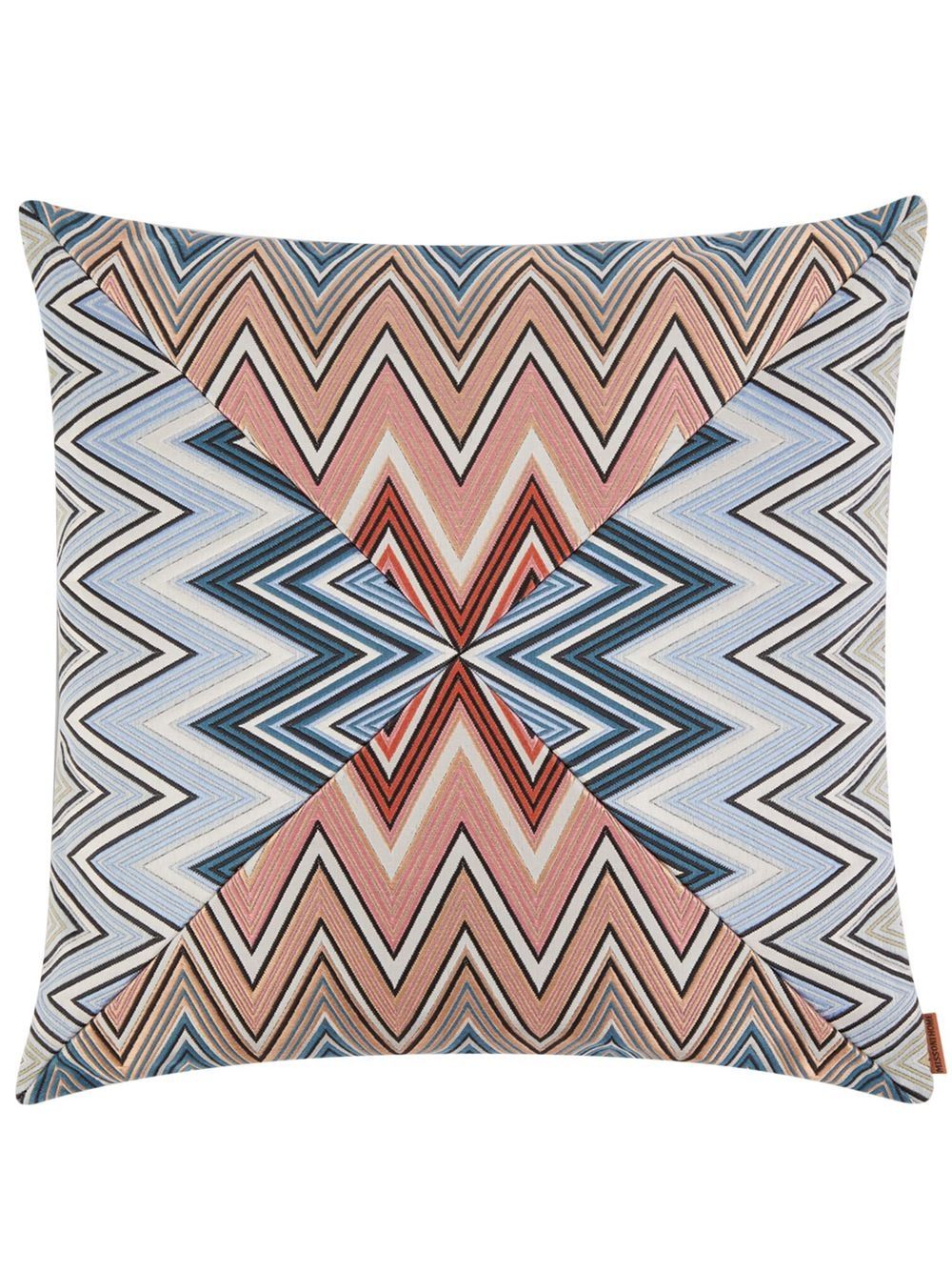 Missoni Home Birmingham Z字形印花抱枕 - 粉色