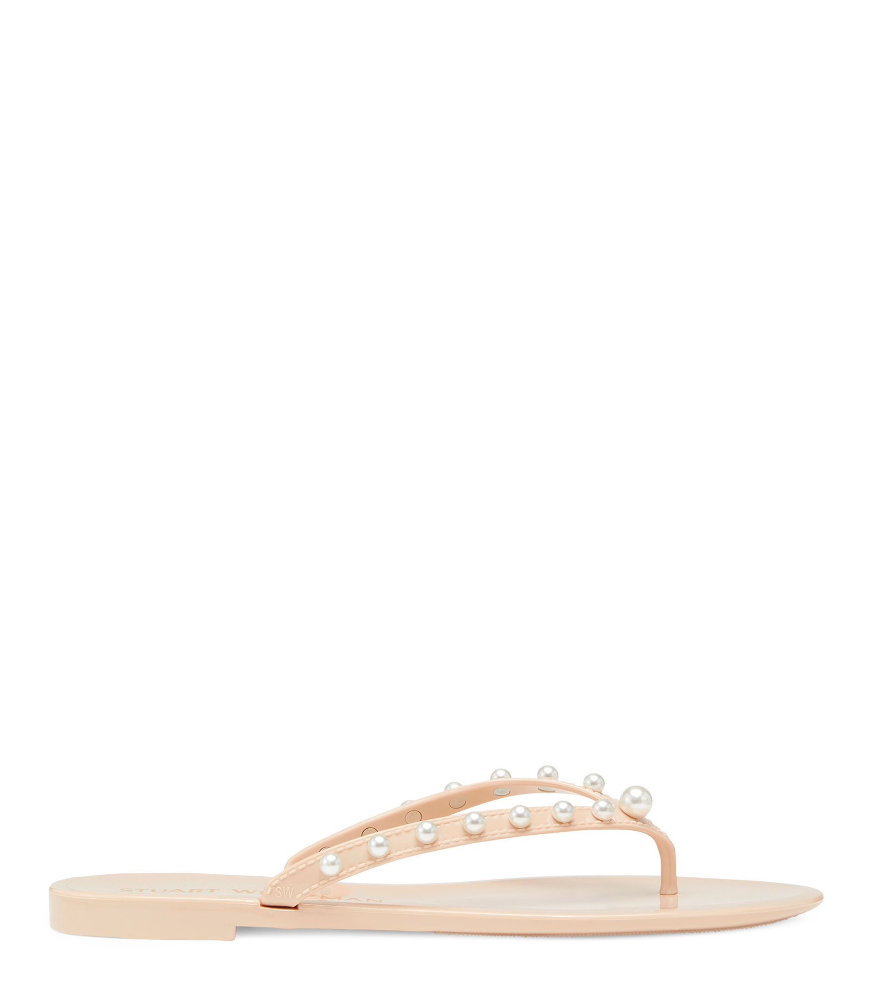 Stuart Weitzman Goldie Jelly Flip Flop - Woman Flats And Loafers Poudre 35.5