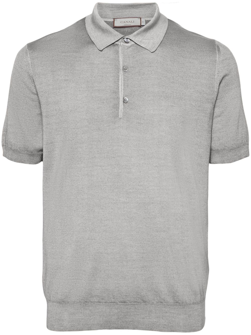 Canali 针织polo衫 - 灰色
