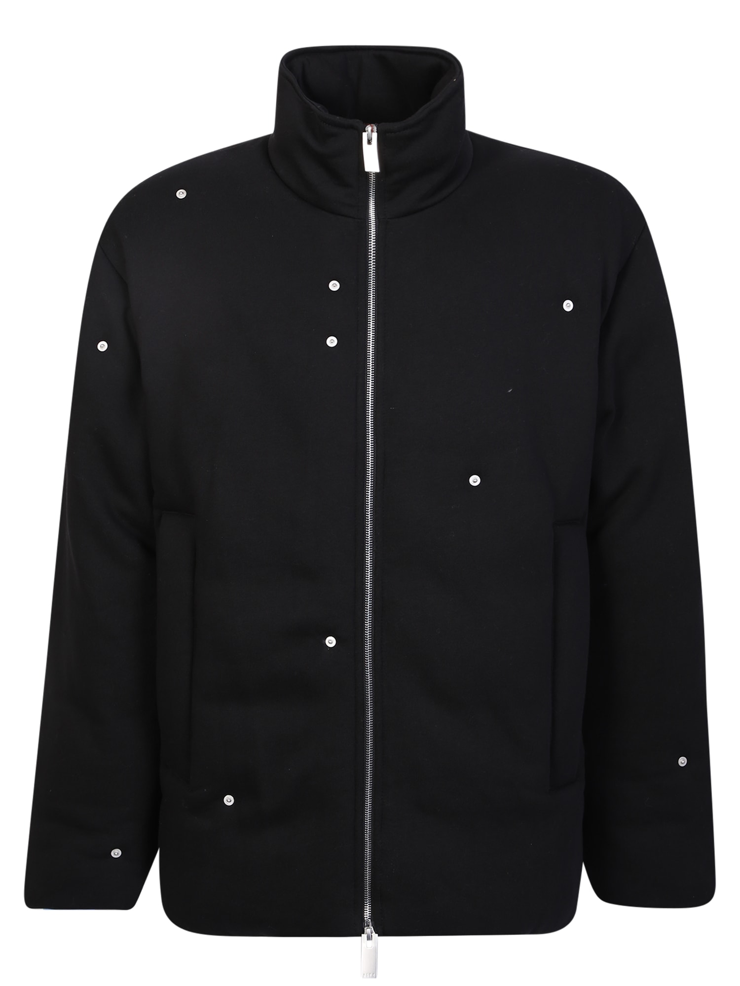 1017 ALYX 9SM Black Fleece Down Jacket With Buttons