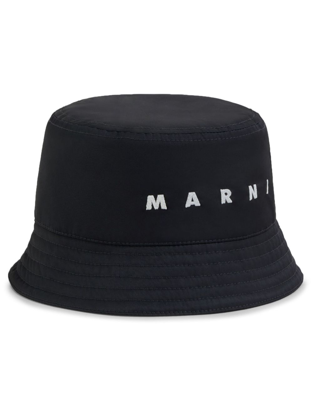 Marni logo刺绣渔夫帽 - 黑色