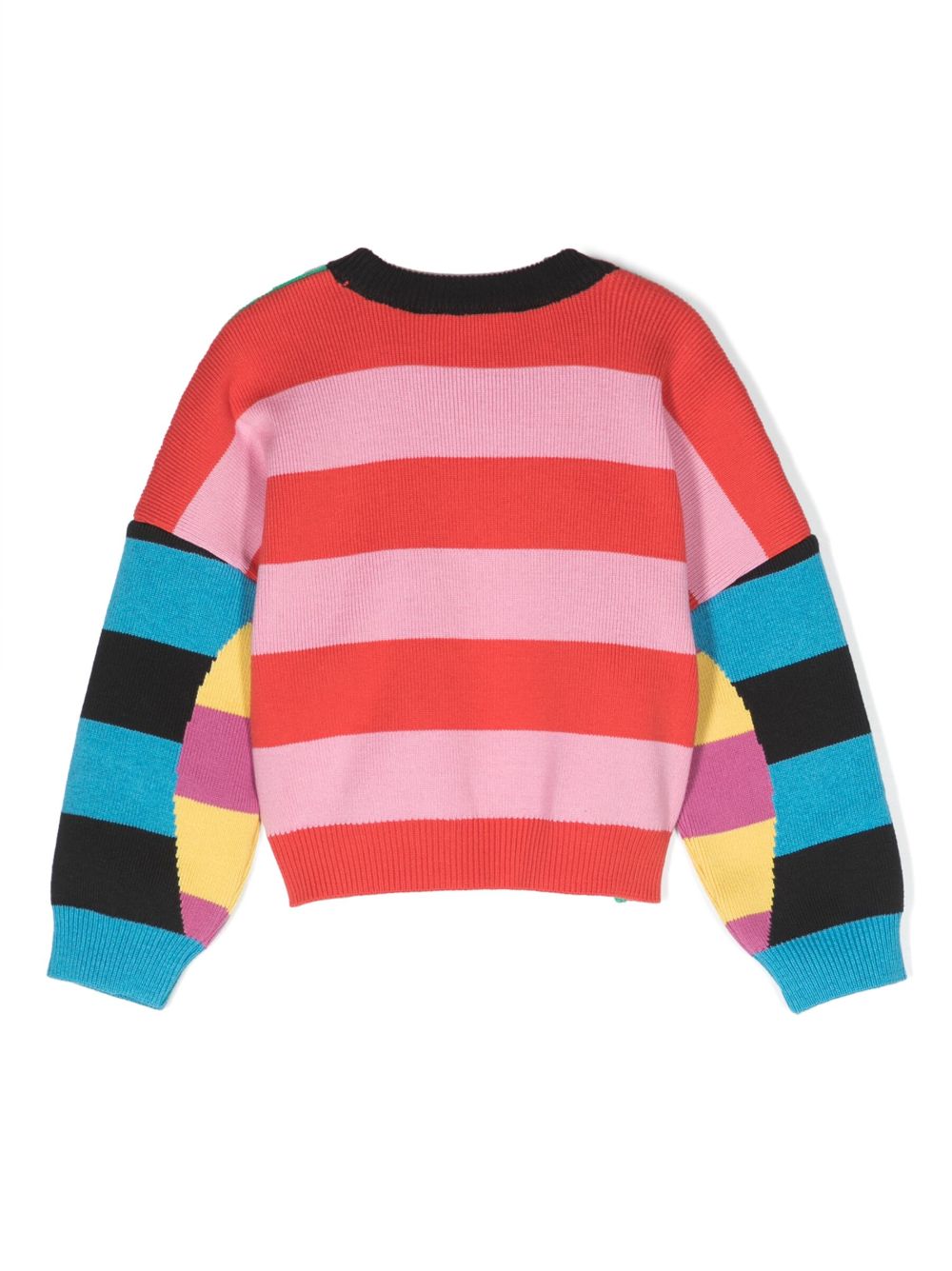 Stella McCartney Kids 拼色棉混纺卫衣 - 粉色