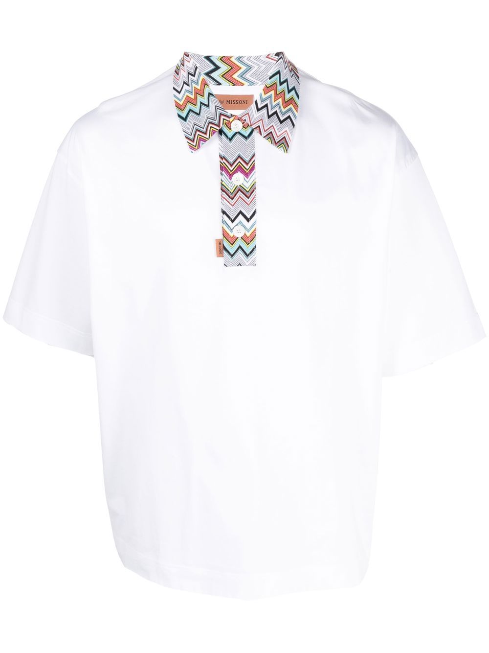 Missoni 短袖polo衫 - 白色