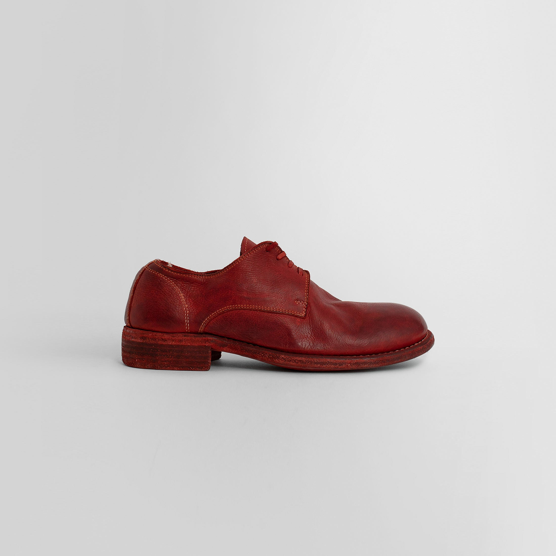 GUIDI WOMAN RED LACE-UPS