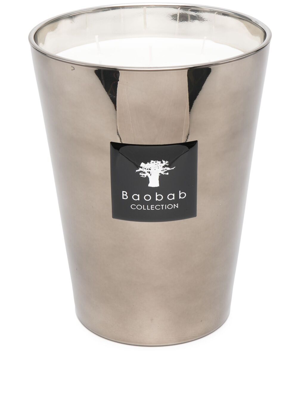 Baobab Collection Platinum Max 24 香熏蜡烛 - 银色