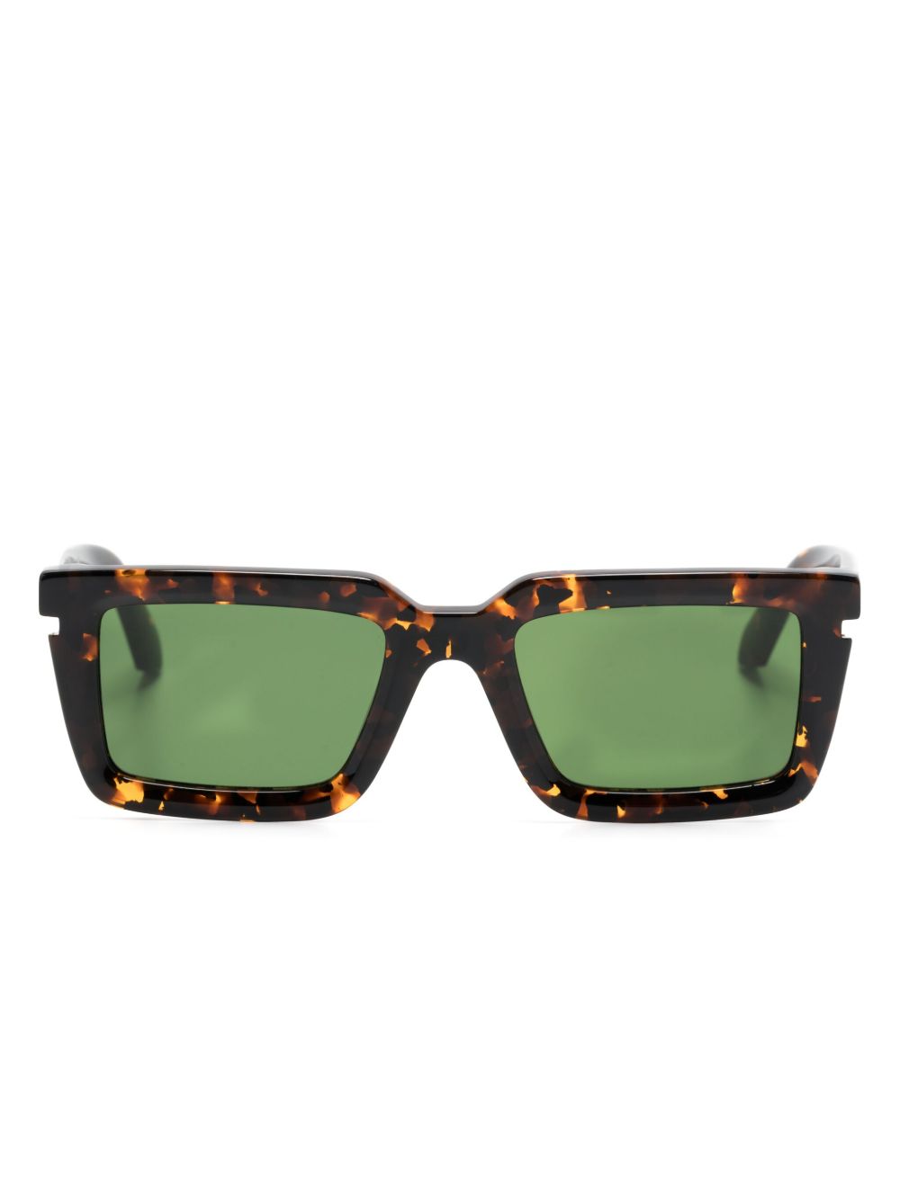 Off-White Eyewear Tucson 方形镜框太阳眼镜 - 褐色