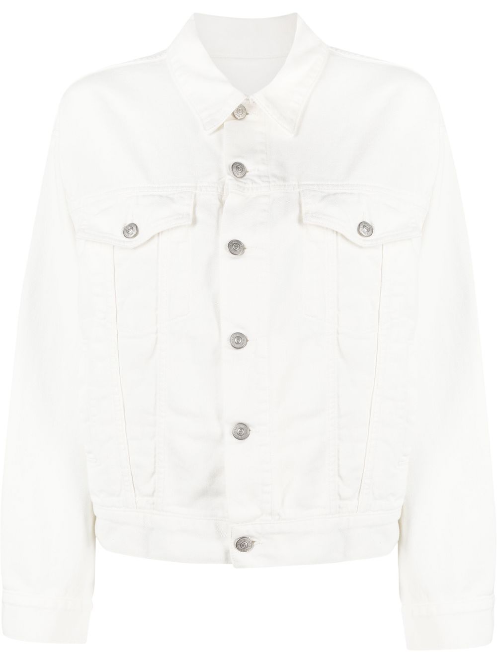 MM6 Maison Margiela 镂空牛仔夹克 - 白色