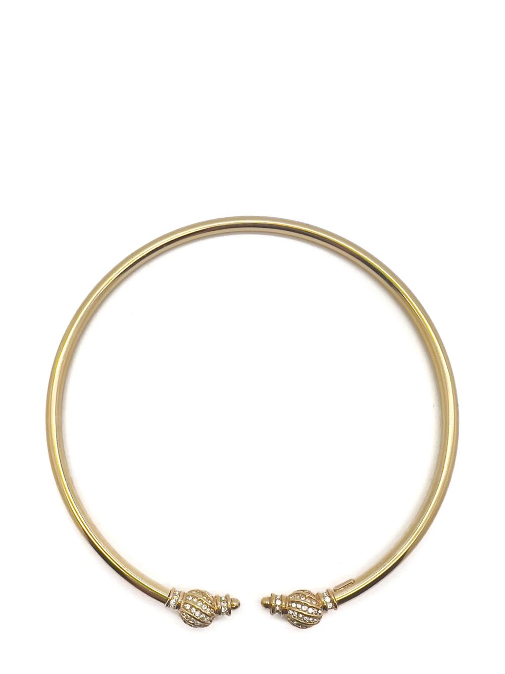 Jennifer Gibson Jewellery Vintage Christian Dior Crystal Torque Necklace 1970s - 金色