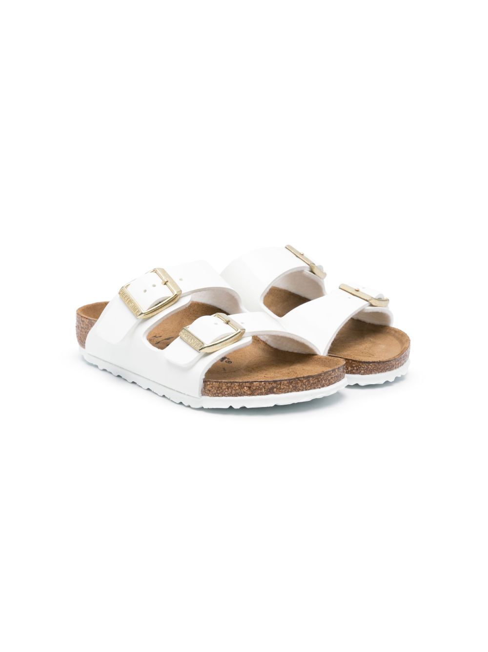 Birkenstock Kids Arizona 套穿式凉鞋 - 白色