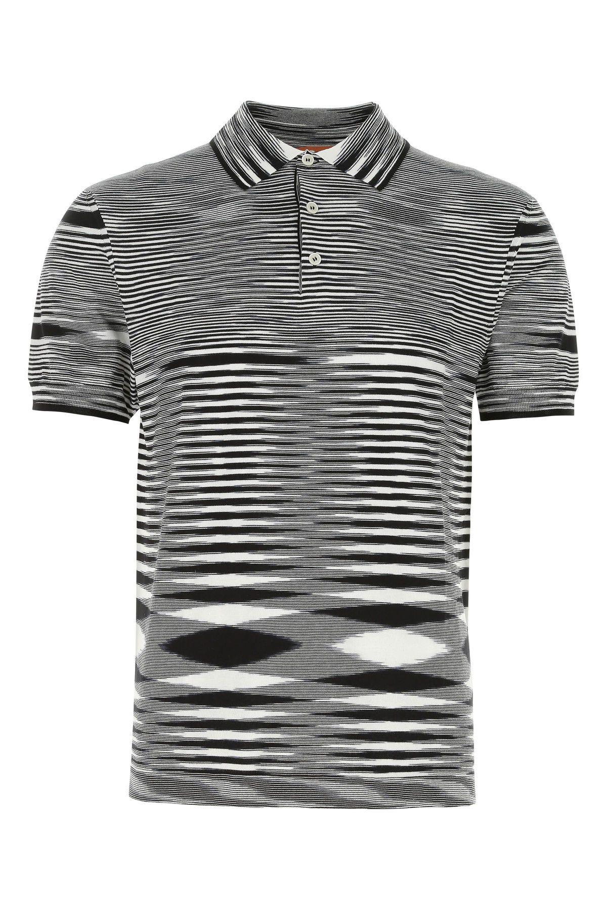 Missoni 刺绣棉Polo衫