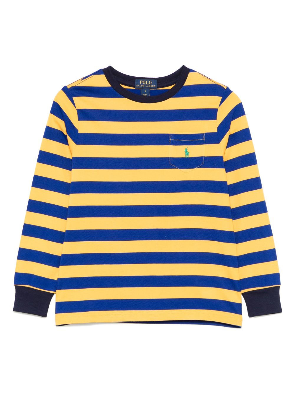 POLO RALPH LAUREN KIDS Polo Pony 刺绣T恤 - 黄色
