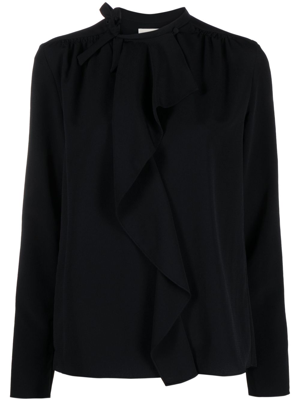 ISABEL MARANT Utah 荷叶边饰卡迪罩衫 - 黑色