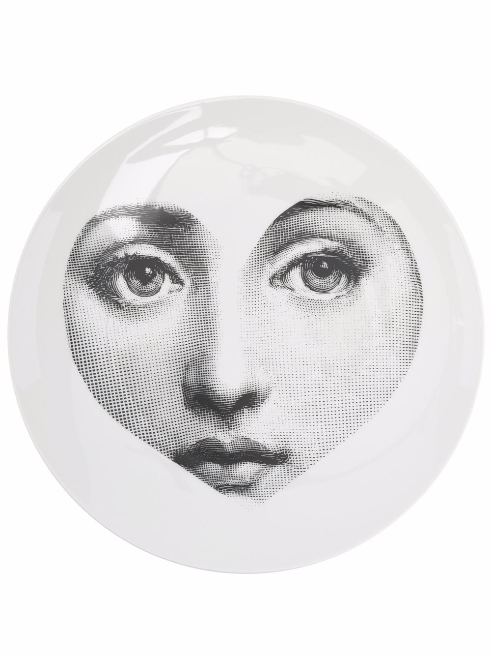 Fornasetti Heart Face 陶瓷盘 - 白色