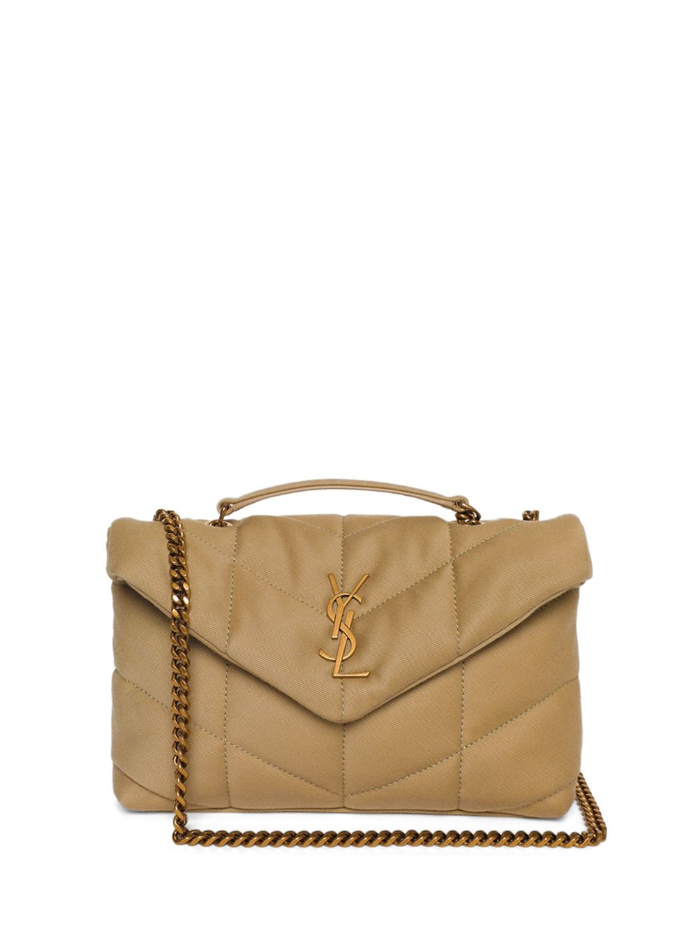 Saint Laurent LouLou 绗缝中号单肩包 - 中性色