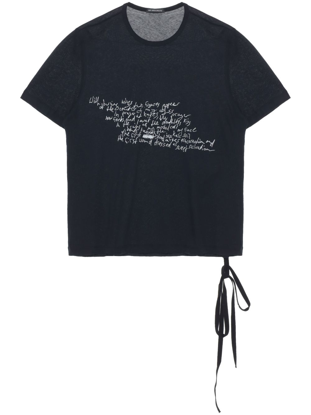 Ann Demeulemeester Fanie T-shirt - 黑色