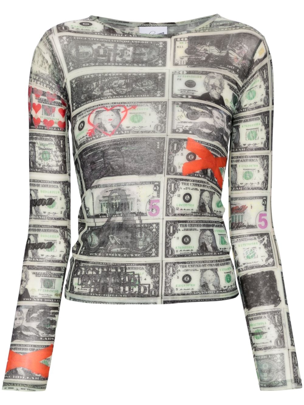 Vaquera Dollars 上衣 - 绿色