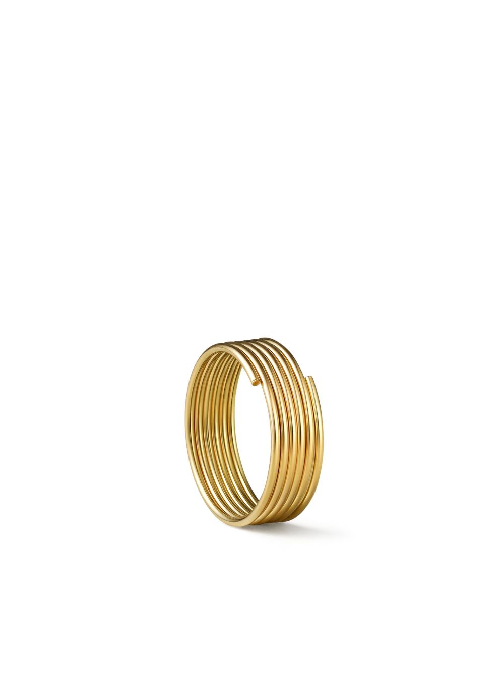 Shihara 18K黄金 Stack Hoop 02 耳环 - 金色