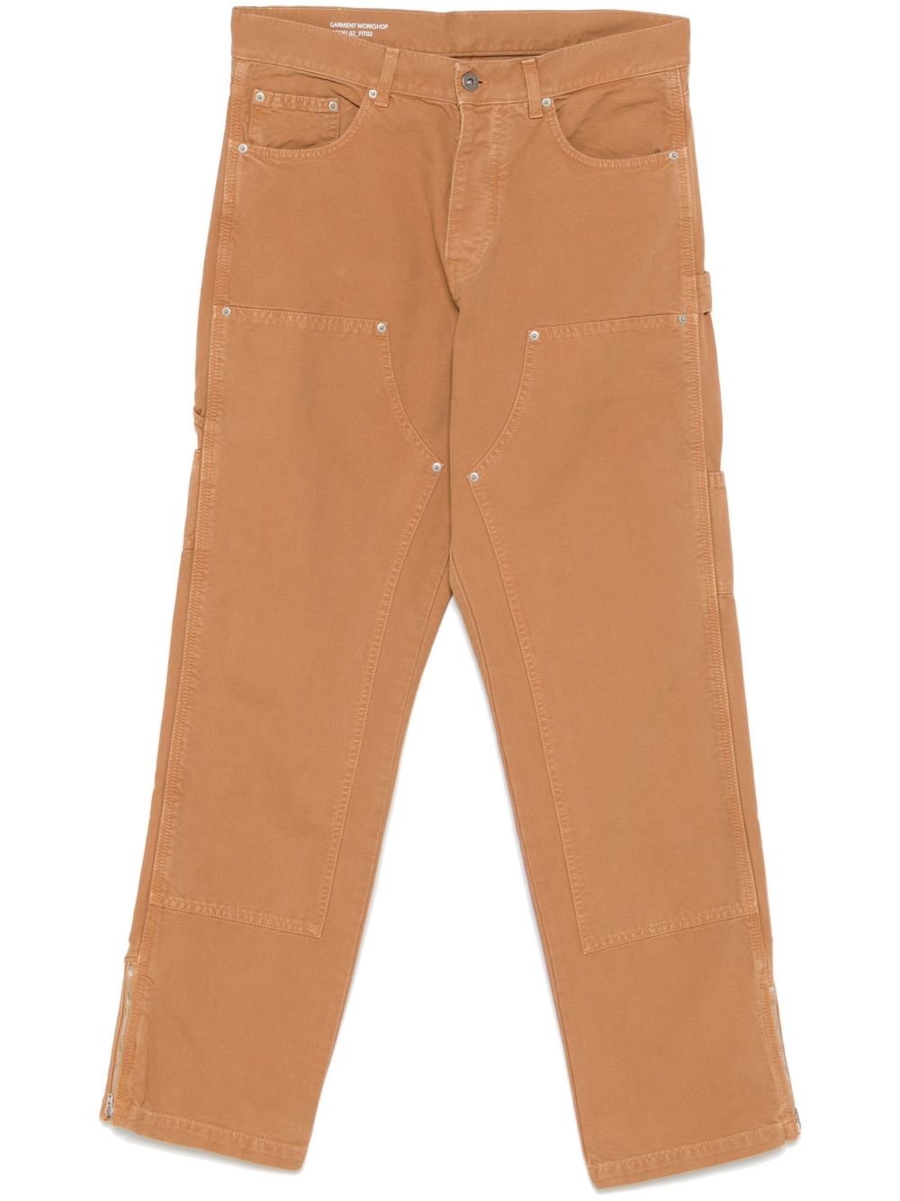 Garment workshop Double Knee 长裤 - 褐色
