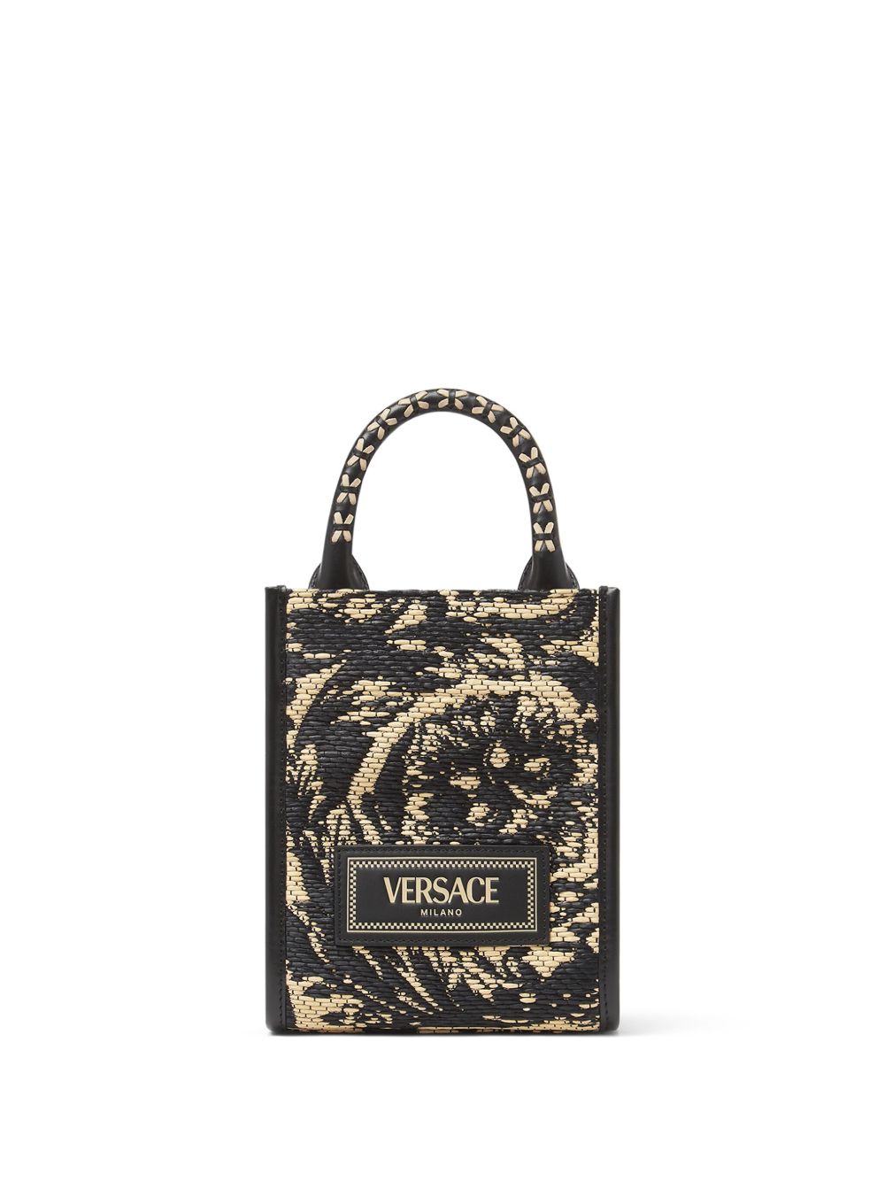 Versace Athena Barocco 迷你手提包 - 黑色