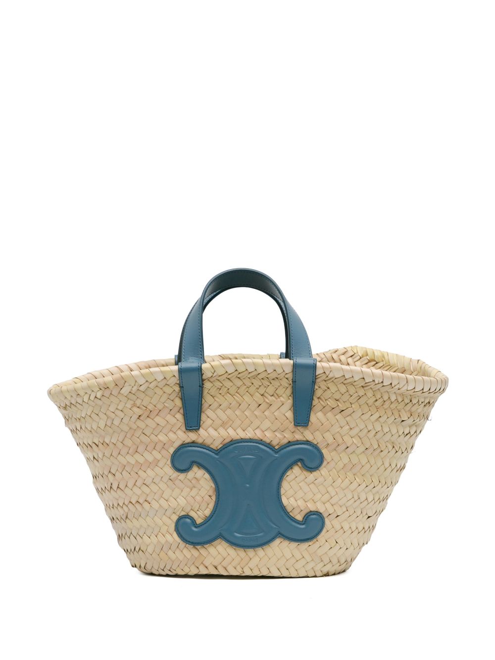 Céline Pre-Owned Teen Palm Leaves Triomphe Classic Panier Tote 斜挎包（2022年典藏款） - 褐色