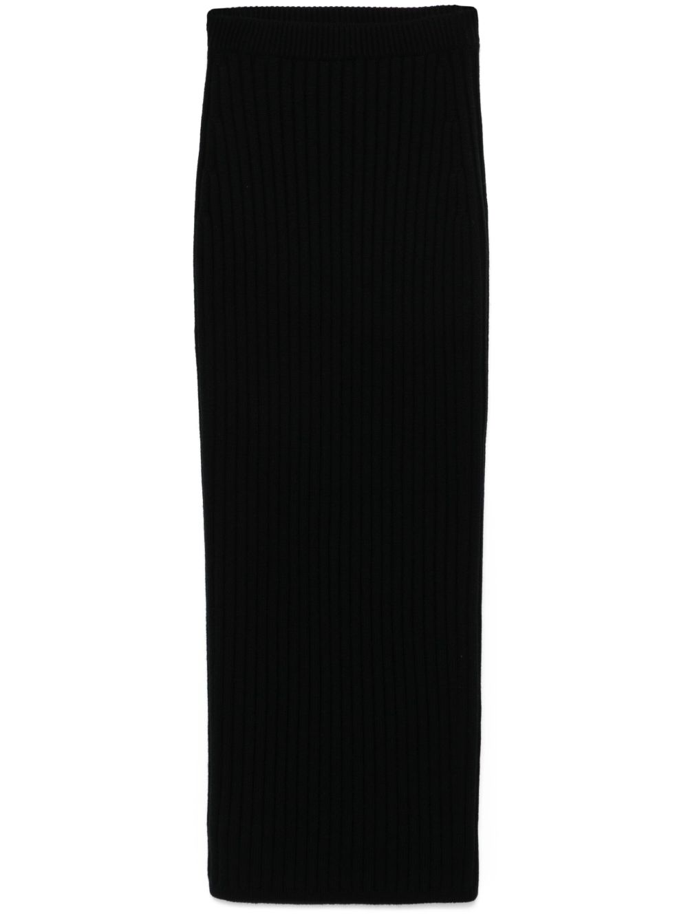 Max Mara Seta 中长半身裙 - 黑色