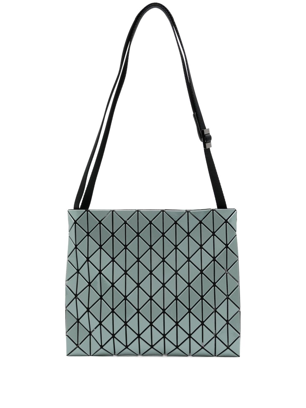 Bao Bao Issey Miyake Row 金属感斜挎包 - 绿色