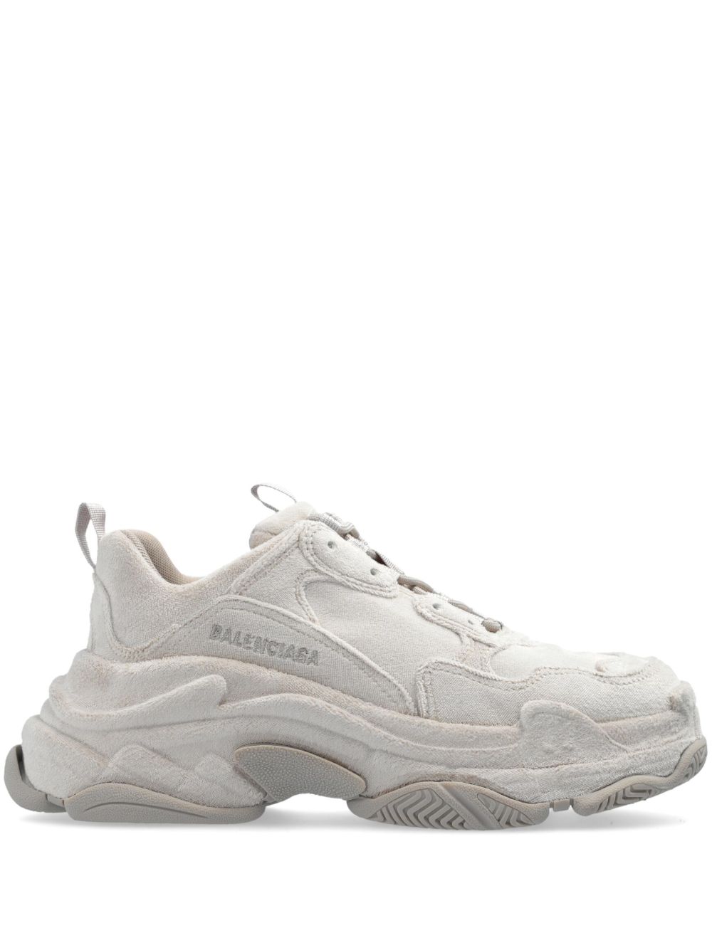 Balenciaga Triple S 拼接系带运动鞋 - 中性色