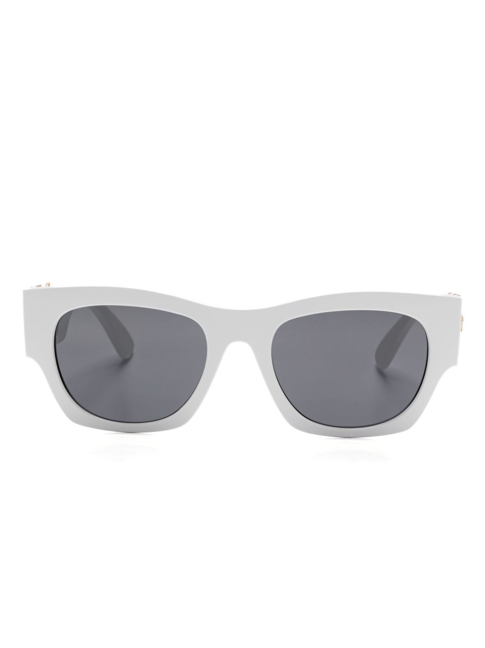 Versace Eyewear 方框太阳眼镜 - 白色