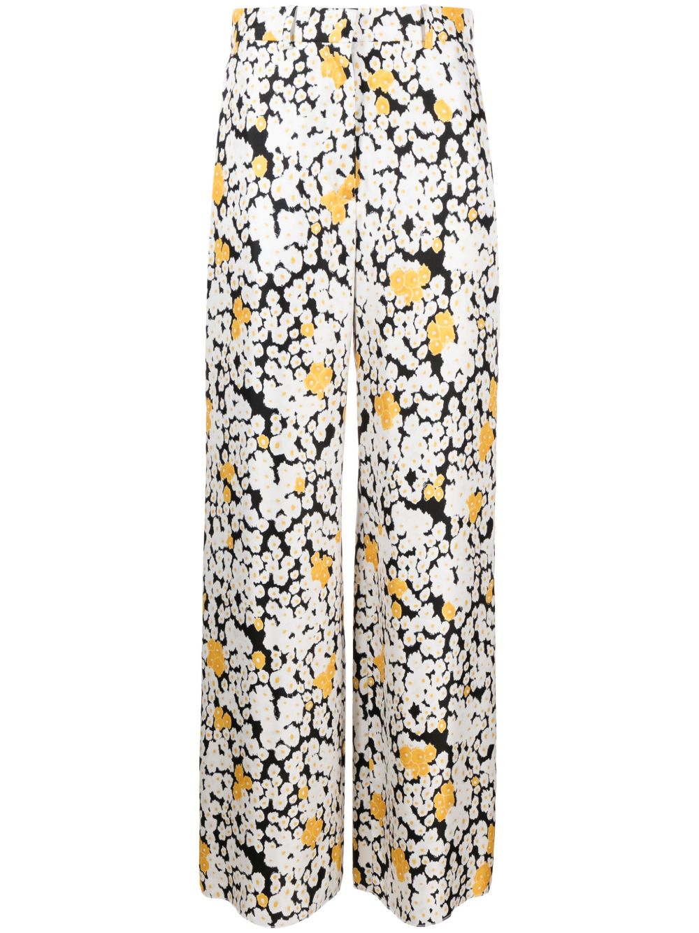 Lanvin 花卉阔腿裤 - 白色