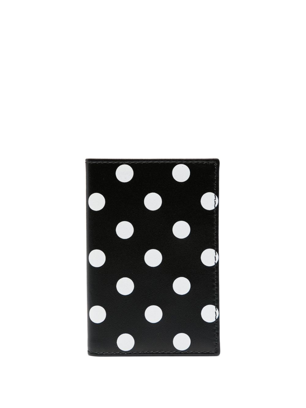 Comme Des Garçons Wallet 波点对折钱包 - 黑色