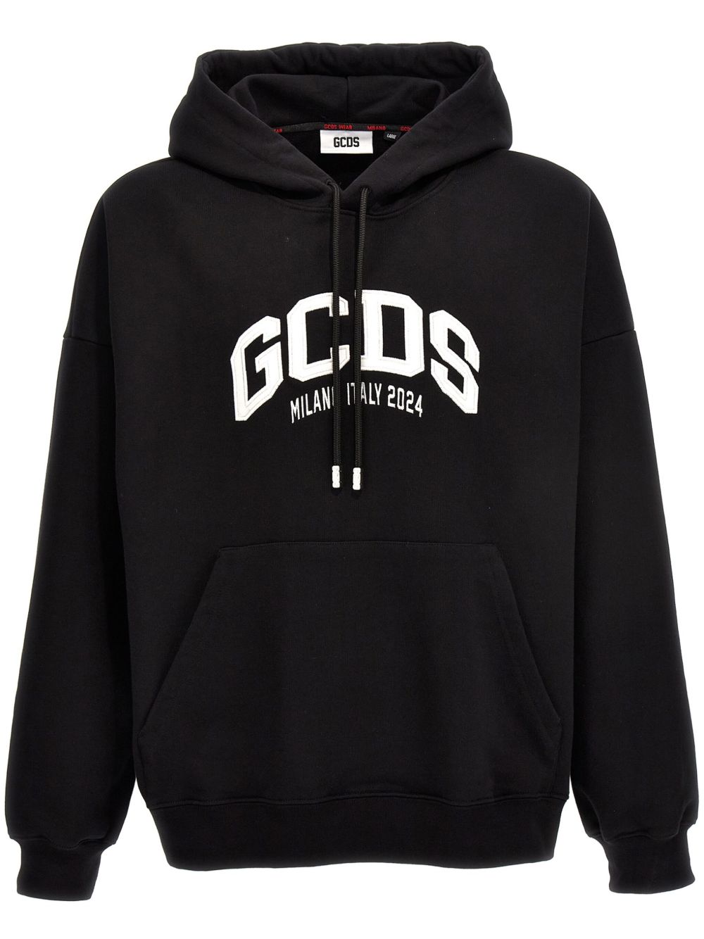GCDS Lounge 2024 logo连帽衫 - 黑色