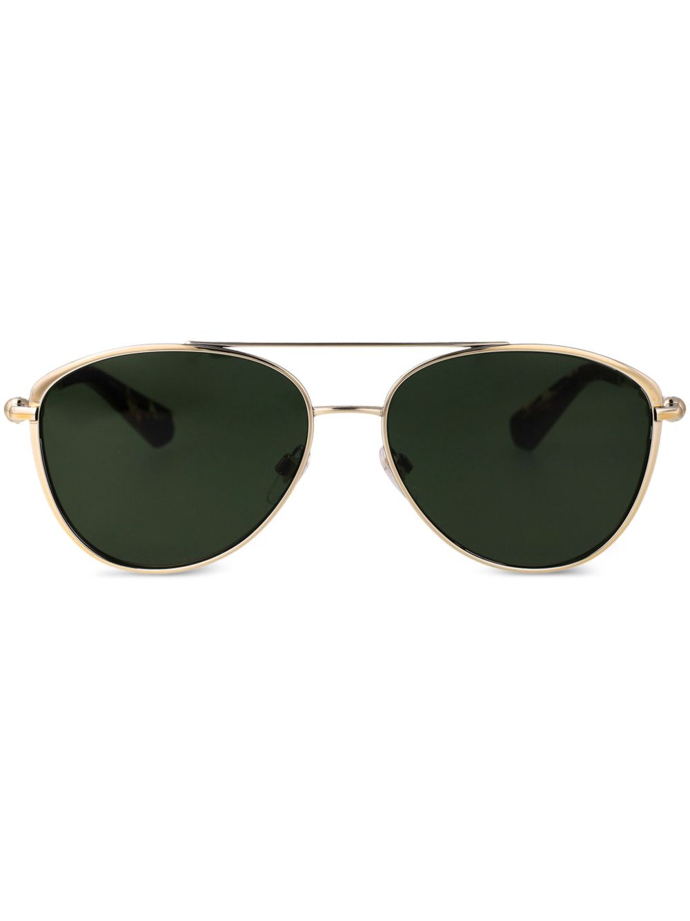 Burberry Eyewear 圆框太阳眼镜 - 金色