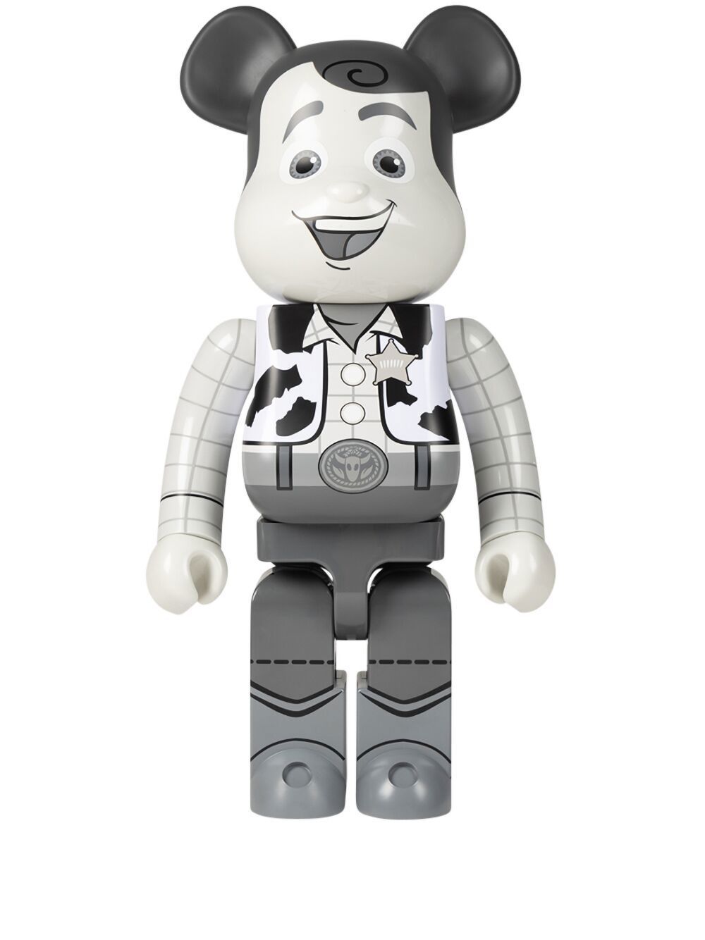 MEDICOM TOY x Disney Woody BE@RBRICK 1000% 模型玩具 - 黑色