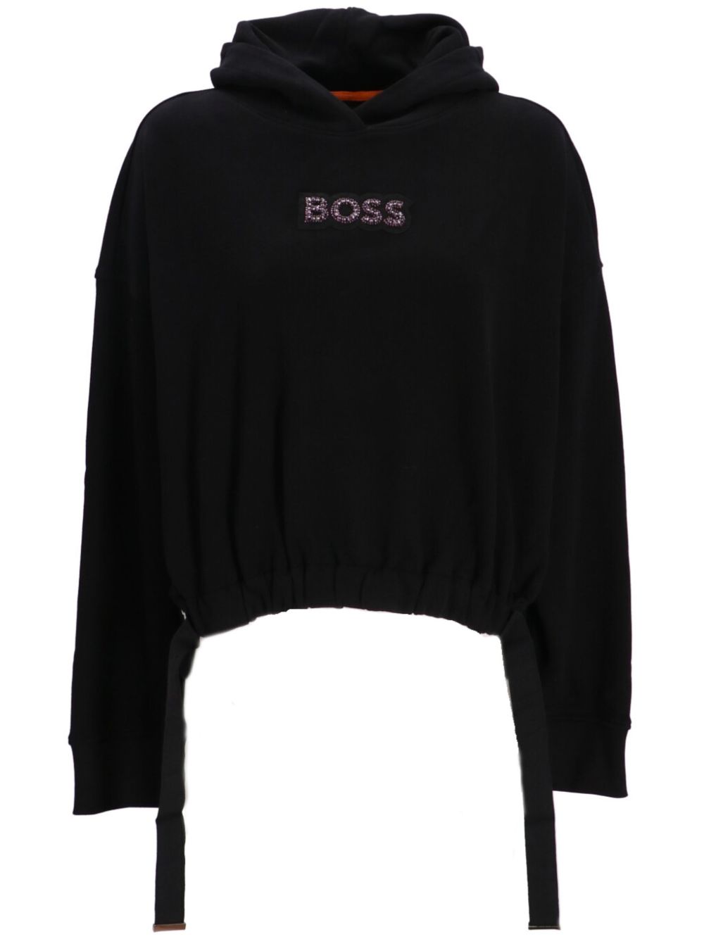 BOSS 标贴连帽衫 - 黑色