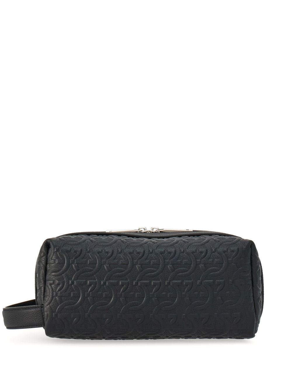Ferragamo Gancini Dopp 皮质洗漱包 - 黑色