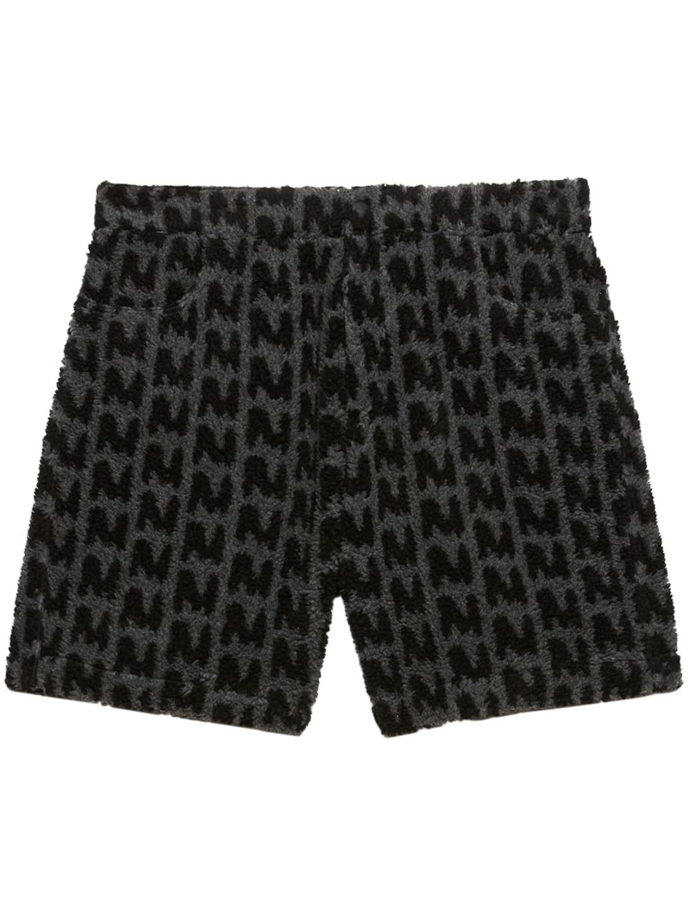 MSGM 经典logo印花短裤 - 灰色
