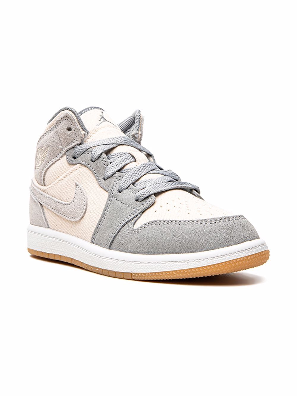 Jordan Kids Air Jordan 1 Mid SE 运动鞋 - 灰色