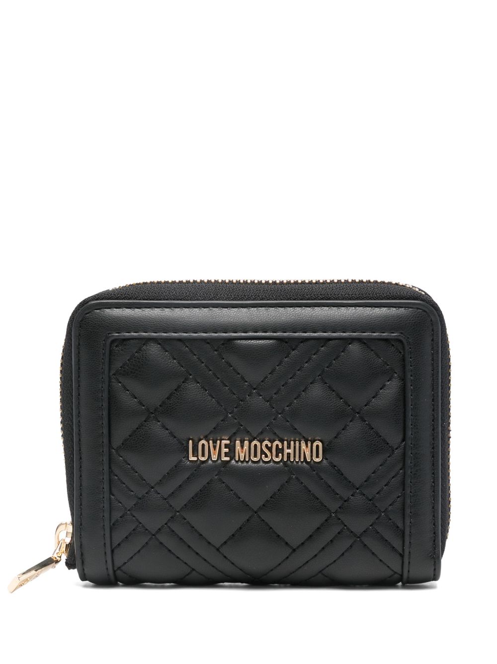 Love Moschino 绗缝钱包 - 黑色