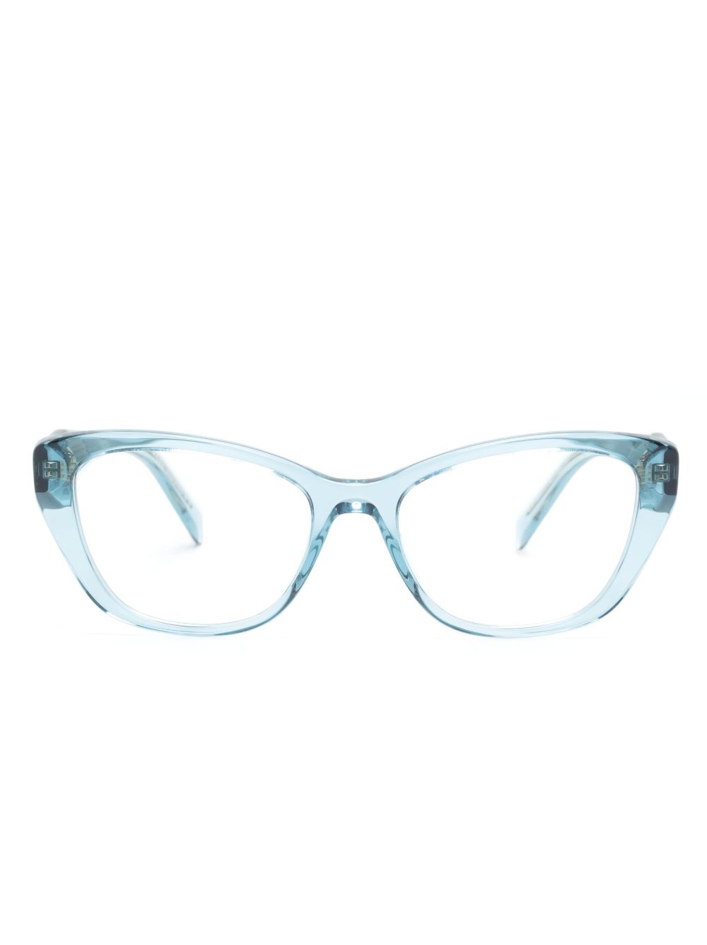 Prada Eyewear 猫眼框眼镜 - 蓝色